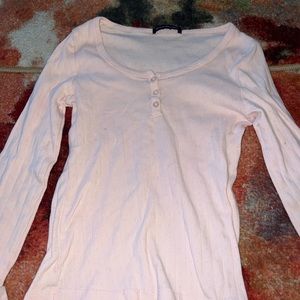 Light Pink Baby Pink Coquette Brandy Material Top